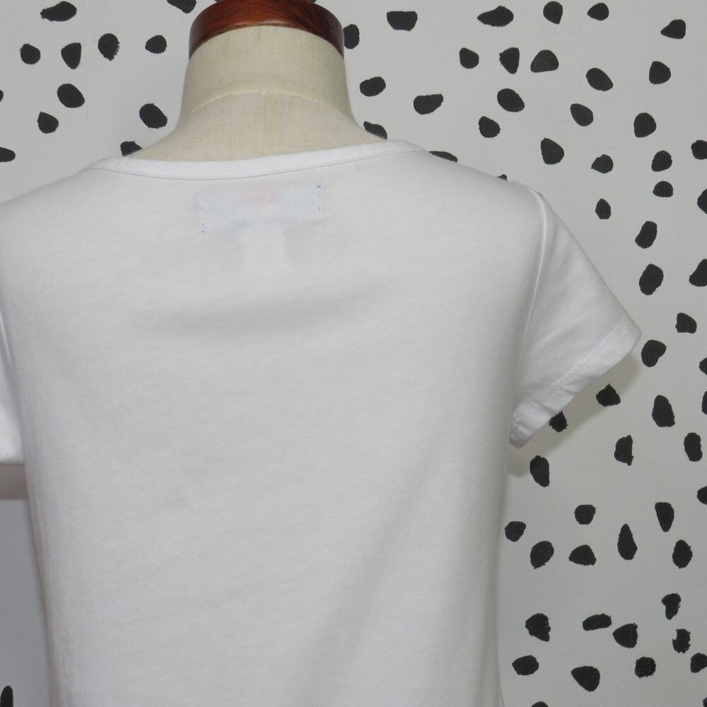 Simply Styled White Do What You Want Girls High Low Graphic T-Shirt - Picture 4 of 7